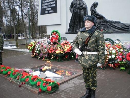 Сотрудники Пинской РОС приняли участие в торжественных мероприятиях