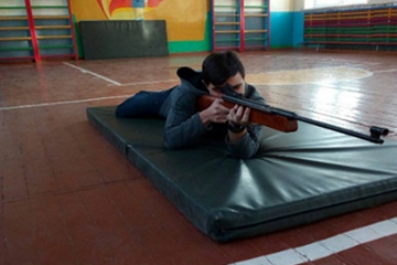 подготовка к областным соревнованиям по пулевой стрельбе из пневматической винтовки