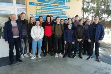 Экскурсия с членами первичной организации Пинской РОС ДОСААФ